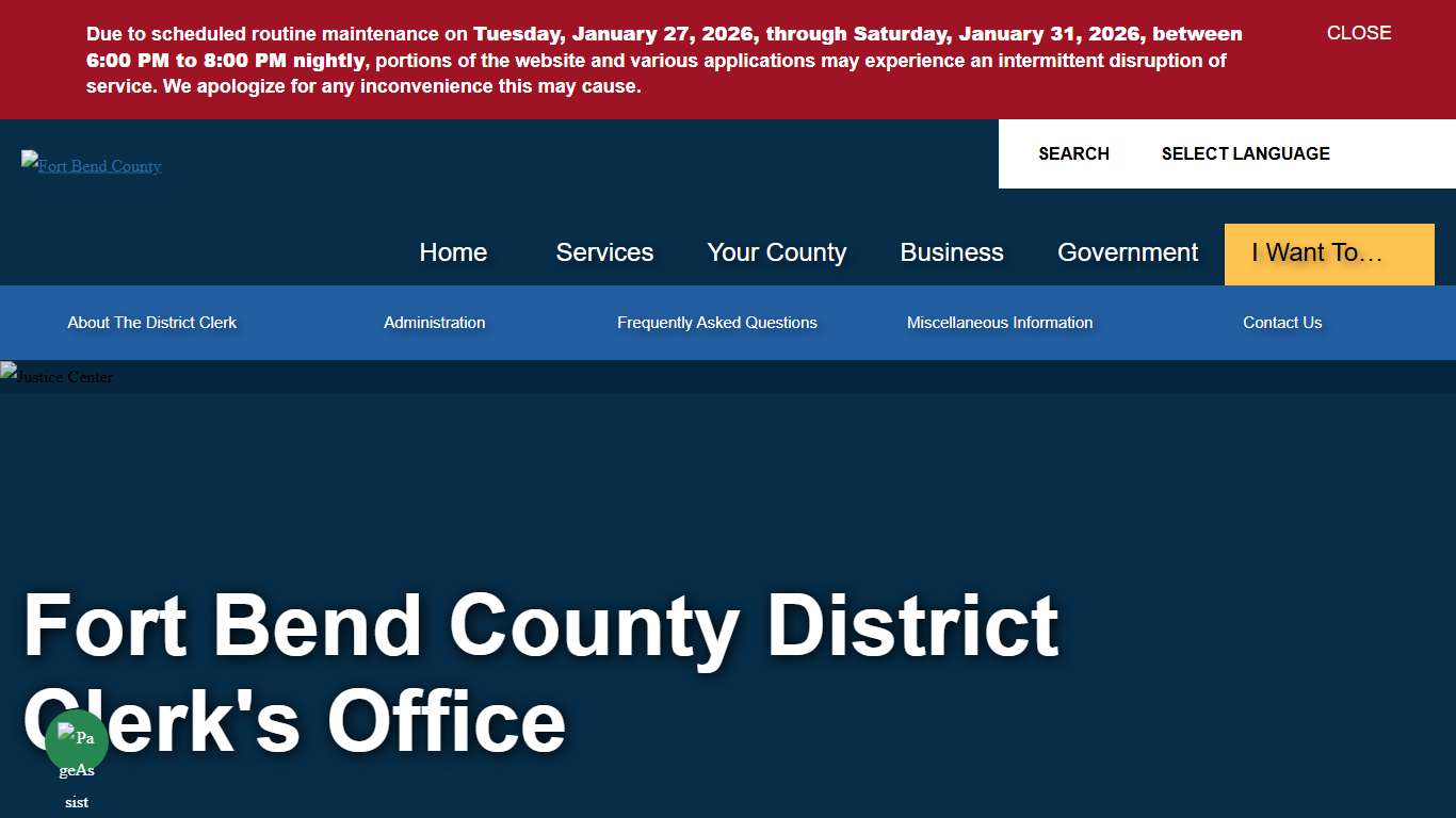 Fort Bend County District Clerk's Office Fort Bend County